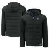 Detroit Tigers Cutter & Buck Big & Tall Evoke Hybrid Eco Softshell Recycled Full-Zip Jacket Black