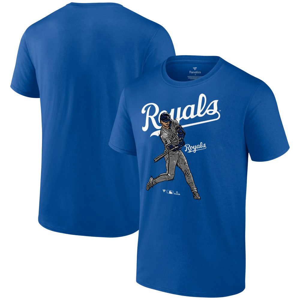 Bobby Witt Jr. Kansas City Royals Player Swing T-Shirt Royal