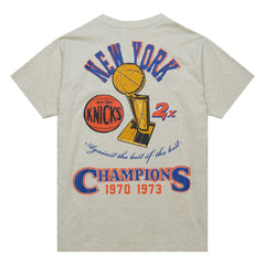 New York Knicks Hardwood Classics Legacy Defined Retro Championship T-Shirt - Oatmeal for sale