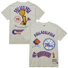 Philadelphia 76ers Hardwood Classics Legacy Defined Retro Championship T-Shirt - Oatmeal sale