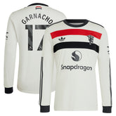 Alejandro Garnacho Manchester United Originals 2024/25 Third Replica Long Sleeve Jersey Discount - Cream