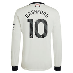 Marcus Rashford Manchester United Originals 2024/25 Third Replica Long Sleeve Jersey - Cream online