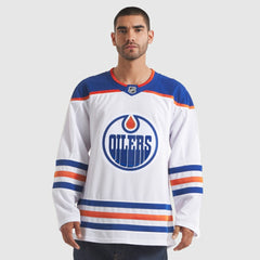 Edmonton Oilers Fanatics Away Premium Jersey - White Jerseys