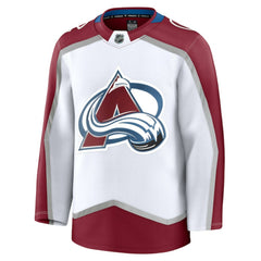 Colorado Avalanche Fanatics Away Premium Jersey - White Jerseys