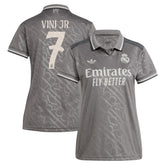 Vini Jr. Real Madrid Originals Women's 2024/25 Third Replica Player Jersey Discount - Charcoal
