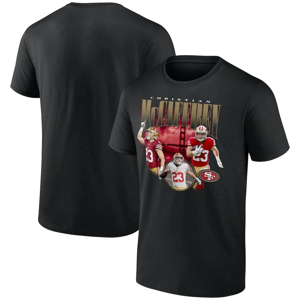 Christian McCaffrey San Francisco 49ers Notorious Player Graphic T-Shirt - Black sale