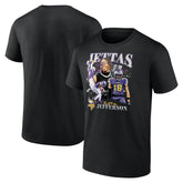 Justin Jefferson Minnesota Vikings Notorious Player Graphic T-Shirt - Black cheap