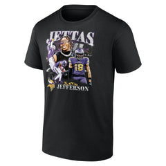 Justin Jefferson Minnesota Vikings Notorious Player Graphic T-Shirt - Black cheap