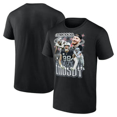 Maxx Crosby Las Vegas Raiders Notorious Player Graphic T-Shirt - Black on sale