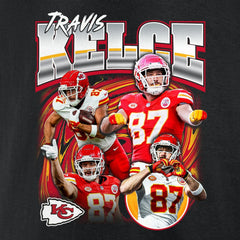 Travis Kelce Kansas City Chiefs Notorious Player Graphic T-Shirt - Black on sale