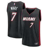 Kel'el Ware Miami Heat Fast Break Replica Player Jersey - Icon Edition - Black online