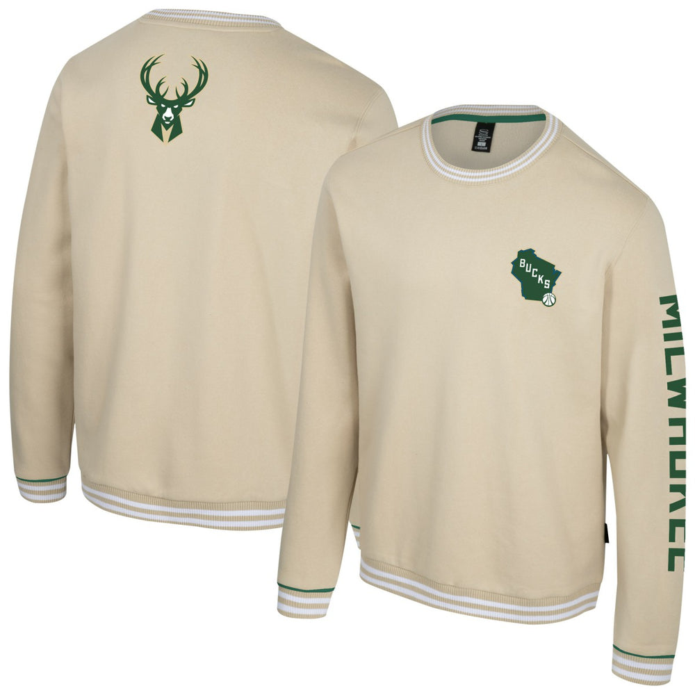 Milwaukee Bucks Stadium Essentials Unisex Halftime Pullover Sweatshirt - Natural for sale