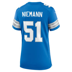 Ben Niemann Detroit Lions Women's Team Game Jersey - Blue cheap