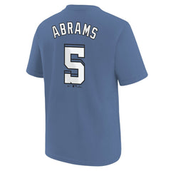 CJ Abrams Washington Nationals Youth Fuse City Connect Name & Number T-Shirt Blue