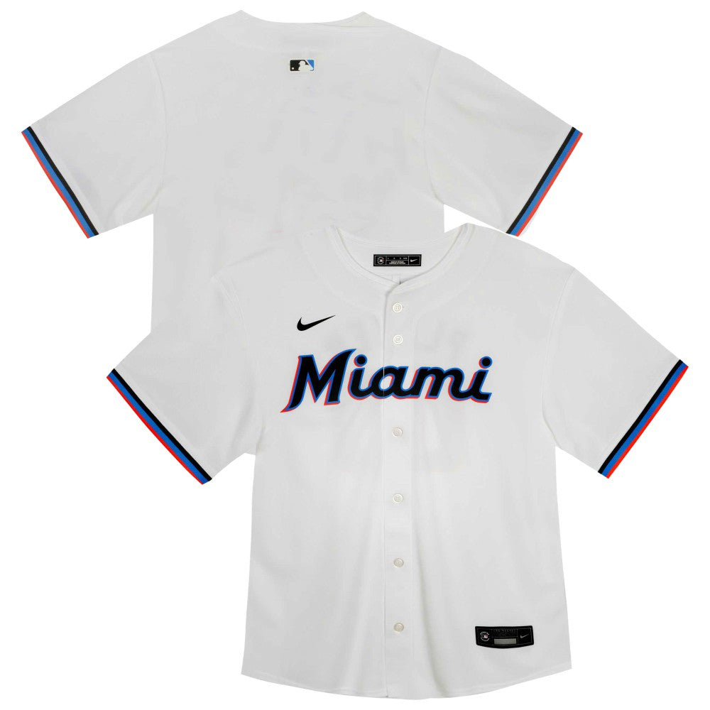 Miami Marlins Youth Home Game Jersey White