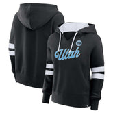 Utah Mammoth Fanatics Women's Oversized Seize V-Neck Pullover Hoodie - Black Hoodies