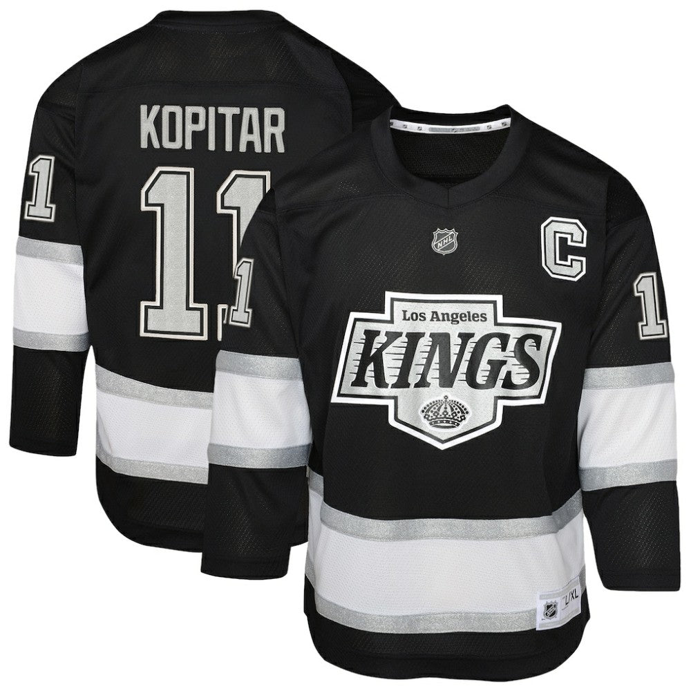 Anze Kopitar Los Angeles Kings Youth Replica Player Jersey - Black Jerseys