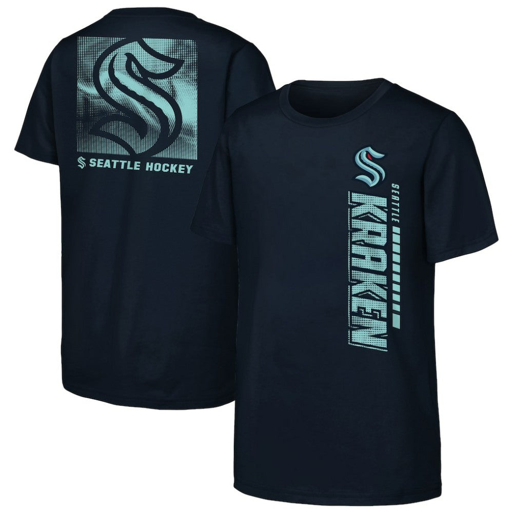 Seattle Kraken Youth Atmosphere T-Shirt - Navy T-shirts