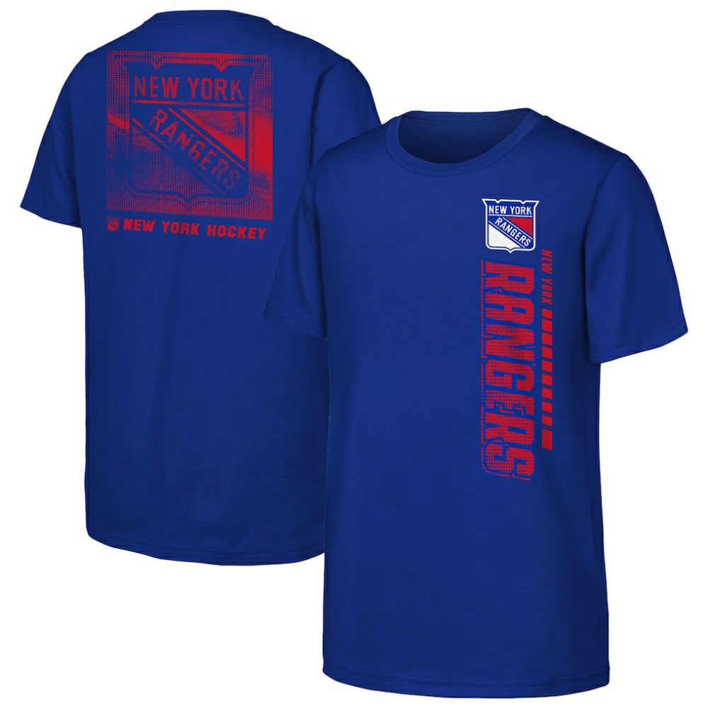 New York Rangers Youth Atmosphere T-Shirt - Blue T-shirts