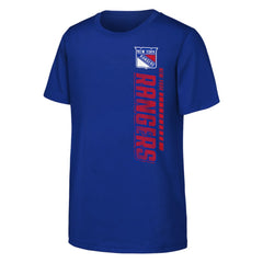 New York Rangers Youth Atmosphere T-Shirt - Blue T-shirts