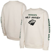 Minnesota Wild Youth Star Power Pullover Sweatshirt - Cream Sweatshirts