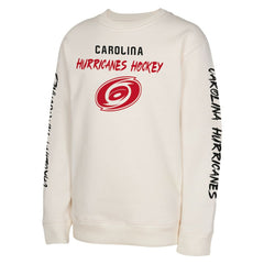 Carolina Hurricanes Youth Star Power Pullover Sweatshirt - Cream Sweatshirts