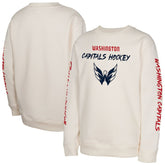 Washington Capitals Youth Star Power Pullover Sweatshirt - Cream Sweatshirts