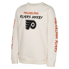 Philadelphia Flyers Youth Star Power Pullover Sweatshirt - Cream Sweatshirts