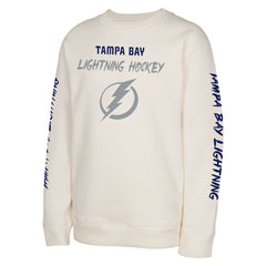 Tampa Bay Lightning Youth Star Power Pullover Sweatshirt - Cream Sweatshirts