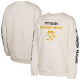 Pittsburgh Penguins Youth Star Power Pullover Sweatshirt - Cream Sweatshirts