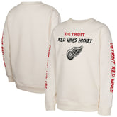 Detroit Red Wings Youth Star Power Pullover Sweatshirt - Cream Sweatshirts