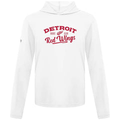 Detroit Red Wings Levelwear Anthem Ice Wall Pullover Hoodie - White Hoodies
