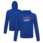 New York Rangers Levelwear Anthem Ice Wall Pullover Hoodie - Blue Hoodies