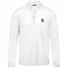 Seattle Kraken Levelwear Heron Insignia Core Quarter-Zip Jacket - White Jackets