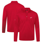 Detroit Red Wings Levelwear Heron Insignia Core Quarter-Zip Jacket - Red Jackets