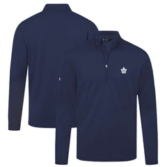 Toronto Maple Leafs Levelwear Heron Insignia Core Quarter-Zip Jacket - Navy Jackets
