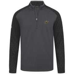 Minnesota Wild Levelwear Aztec Insignia Core Quarter-Zip Pullover Top - Charcoal Pullover