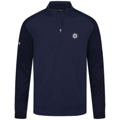 Winnipeg Jets Levelwear Aztec Insignia Core Quarter-Zip Pullover Top - Navy Pullover
