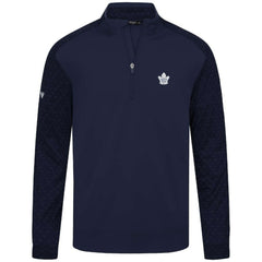 Toronto Maple Leafs Levelwear Aztec Insignia Core Quarter-Zip Pullover Top - Navy Pullover