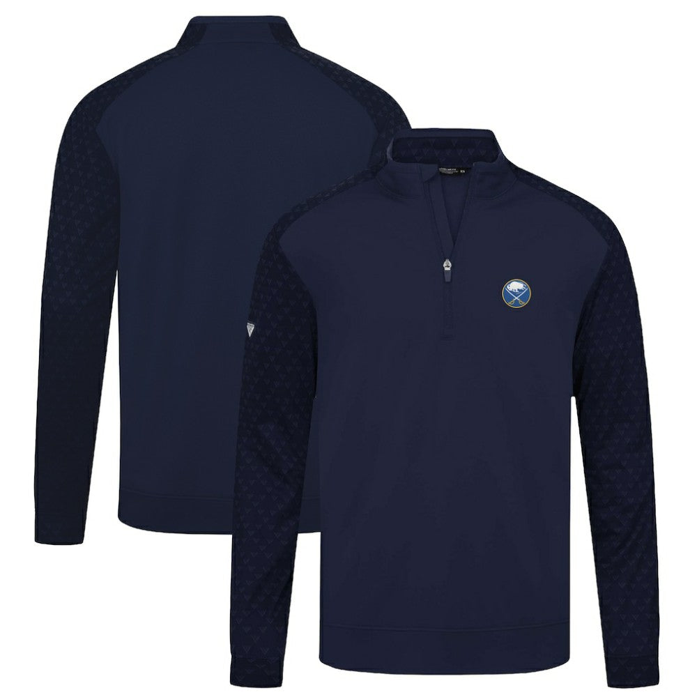 Buffalo Sabres Levelwear Aztec Insignia Core Quarter-Zip Pullover Top - Navy Pullover