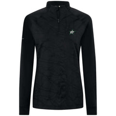 Dallas Stars Levelwear Women's Amethyst Insignia Core Quarter-Zip Jacket - Black Jackets