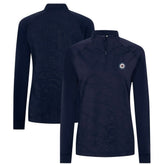 Winnipeg Jets Levelwear Women's Amethyst Insignia Core Quarter-Zip Jacket - Navy Jackets
