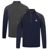 Winnipeg Jets Levelwear Cadet Insignia Core Quarter-Zip Pullover Top - Navy Pullover