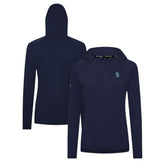 Seattle Kraken Levelwear Women's Raven Insignia Core Quarter-Zip Jacket - Deep Sea Blue Jackets