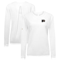 Philadelphia Flyers Levelwear Women's Sequoia Primary Logo Long Sleeve T-Shirt - White T-shirts