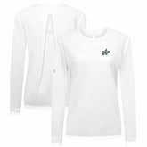 Dallas Stars Levelwear Women's Sequoia Primary Logo Long Sleeve T-Shirt - White T-shirts