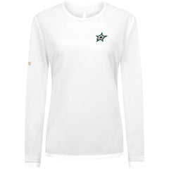 Dallas Stars Levelwear Women's Sequoia Primary Logo Long Sleeve T-Shirt - White T-shirts