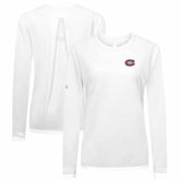 Montreal Canadiens Levelwear Women's Sequoia Primary Logo Long Sleeve T-Shirt - White T-shirts