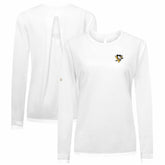 Pittsburgh Penguins Levelwear Women's Sequoia Primary Logo Long Sleeve T-Shirt - White T-shirts