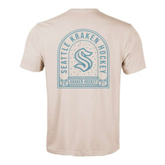 Seattle Kraken Levelwear Richmond Stained Glass T-Shirt - Khaki T-shirts